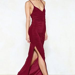 Nasty Gal Slit or Miss Maxi Dress